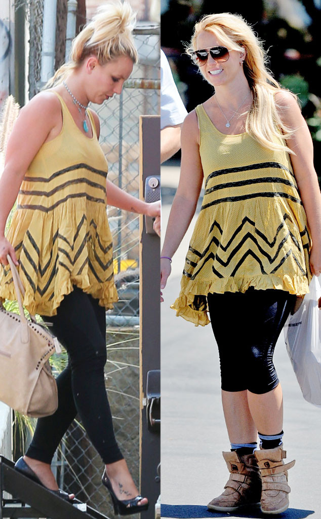 Look Britney Really Loves This Yellow Top E Online Uk